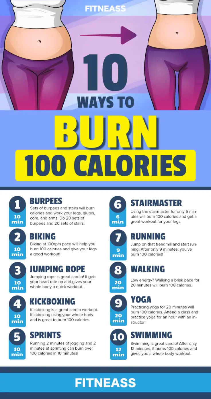 10 Ways To Burn 100 Calories And Lose 10 Pounds In A Month ...