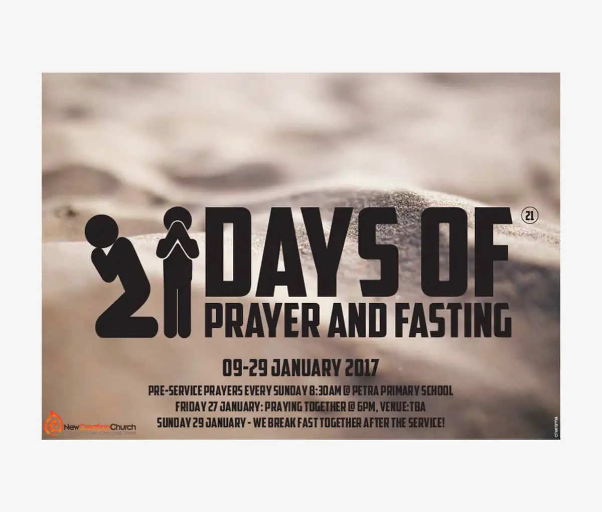 21 Days of Prayer and Fasting Poster