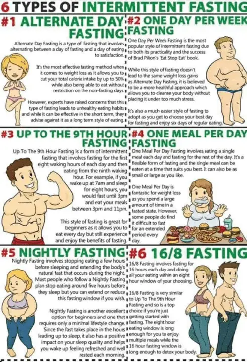 6TYPES OF INTERMITTENT FASTING #1 ALTERNATE DAY#2 ONE DAY ...