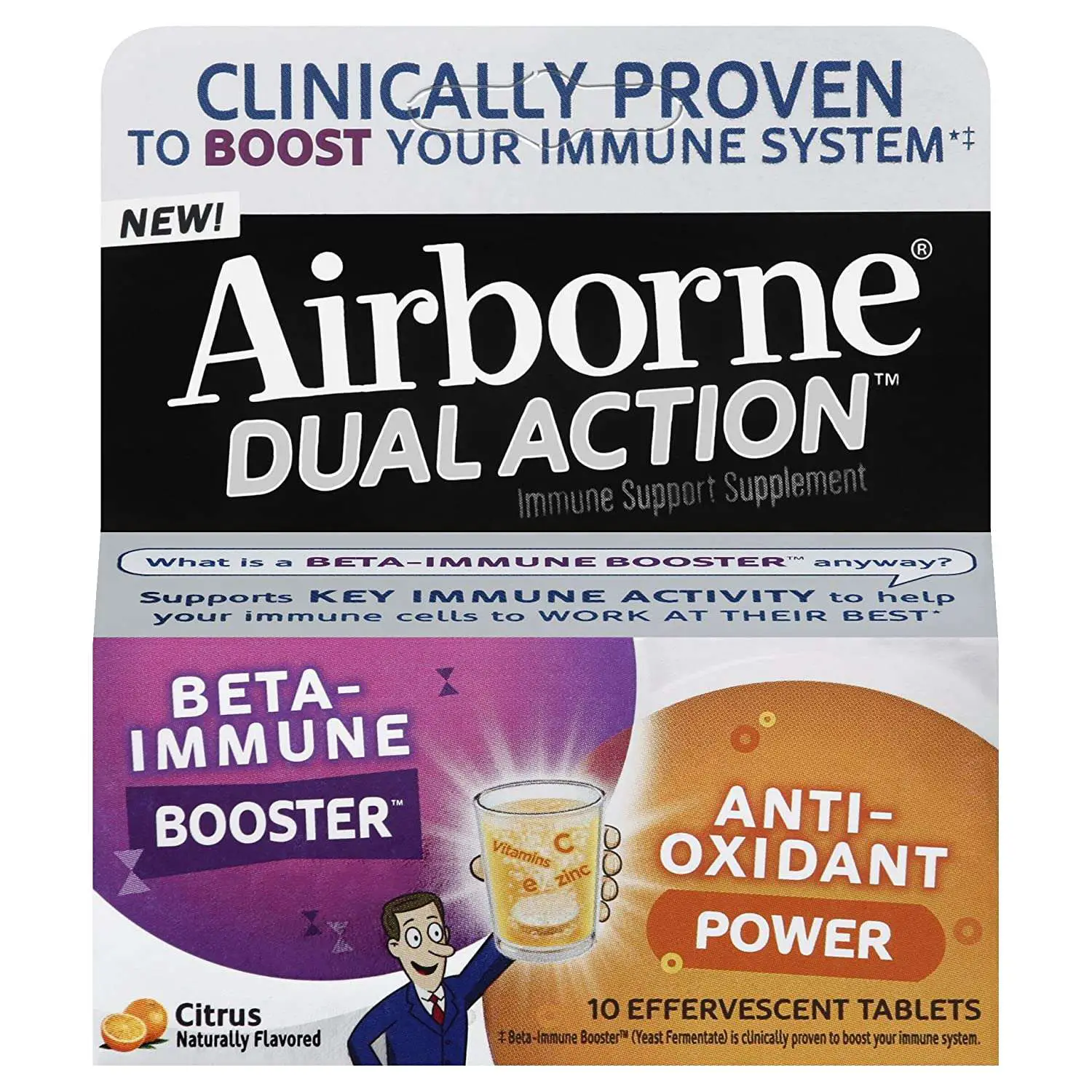 Airborne Dual Action Beta Immune Booster &  Anti