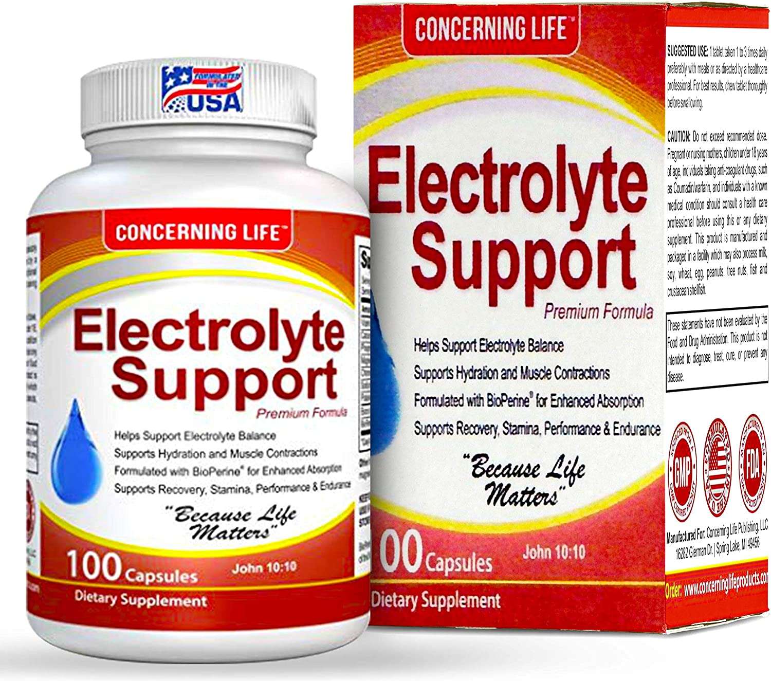 Electrolyte Supplement Vegetable Capsules