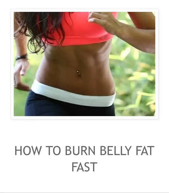 How to Burn Belly Fat Fast