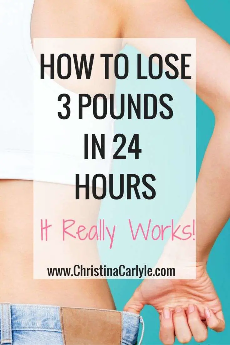 How to lose 3 pounds in a day. Naturally! (it really works ...