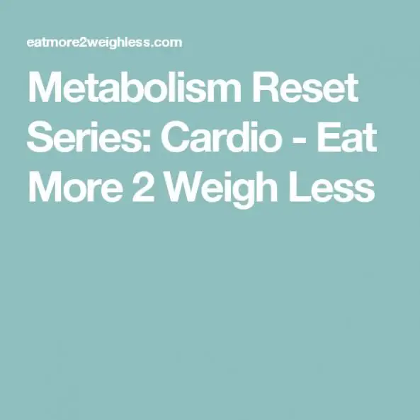 Metabolism Reset Series: Cardio