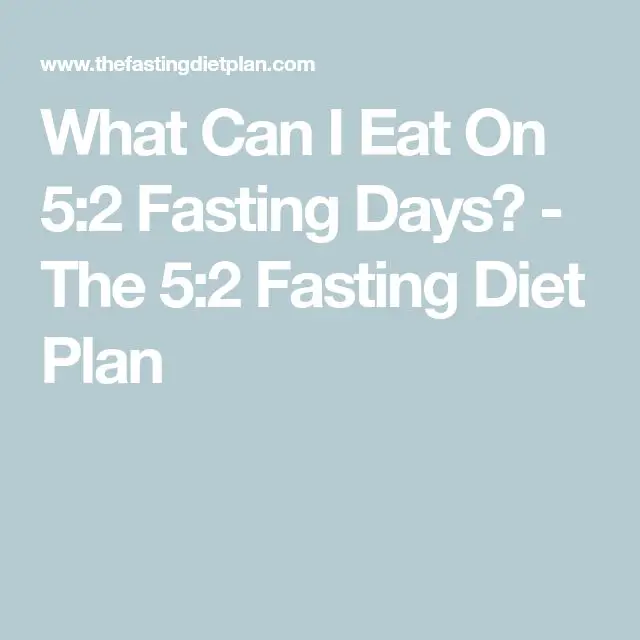 What Can I Eat On 5:2 Fasting Days?