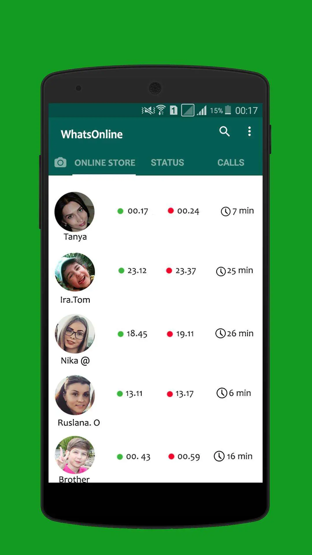 WhatsOnline: online whatsapp tracker . for Android